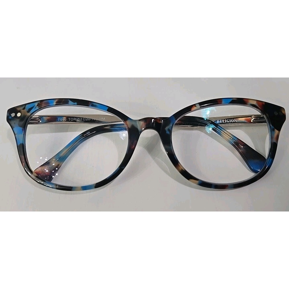 True Religion T016 Tortoise Pattern Eyeglass Frames 52 20 140 (FRAMES ONLY)